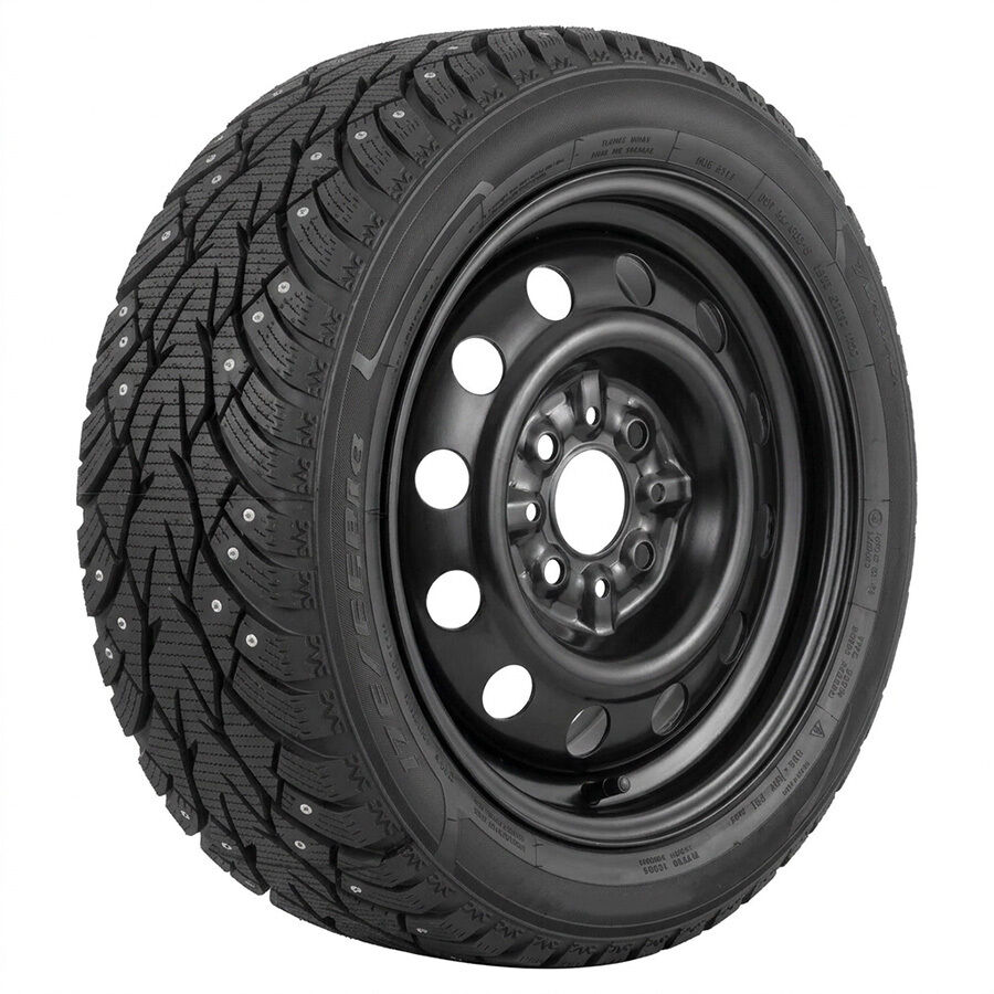 Ice Spider II R14 175/65 86T шип XL+Тольятти ВАЗ 2112 R14x5.5 4x98 ET35 CB58.6 Black R14 175/65 86T шип XL+R14x5.5 4x98 ET35 CB58.6 Black