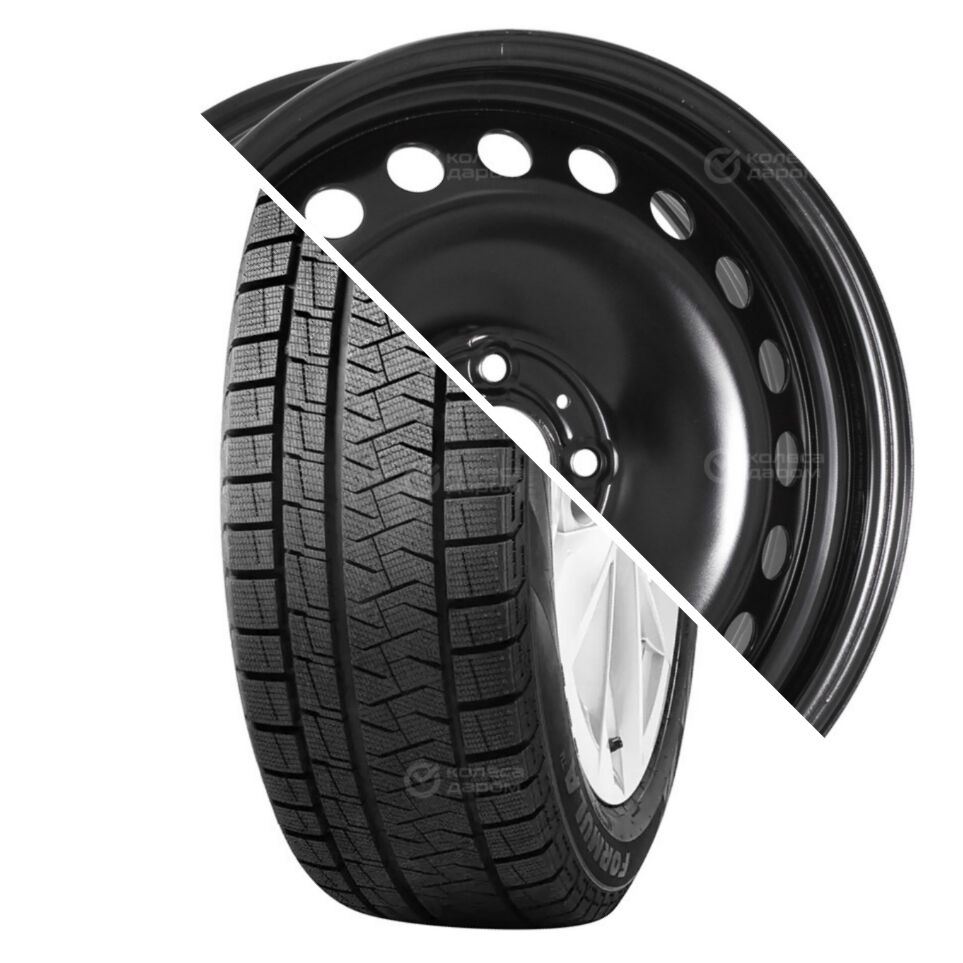 Formula Ice Friction R16 195/55 91T XL   () + 16019 R16x6 4x100 ET37 CB60.1 Black  Ice Friction R16 195/55 91T XL    + 16019 R16x6 4x100 ET37 CB60.1 Black