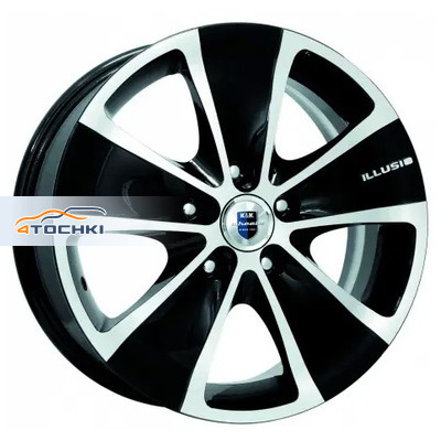 K&K 6,5x17/5x108 ET49 D60,1 Иллюзио-оригинал (КС455) Алмаз черный КС455