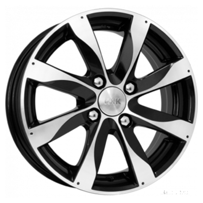 K&K 6x15/4x114,3 ET46 D67,1 Джемини-оригинал (КС617) Алмаз черный КС617