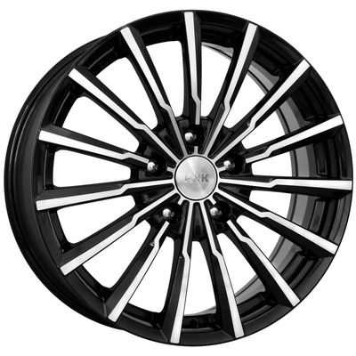 K&K 7x17/5x114,3 ET45 D66,1 Акцент (КС562) Алмаз черный