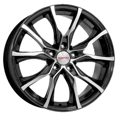 K&K 7,5x17/5x105 ET38 D56,6 Твист (КС697М) Алмаз черный