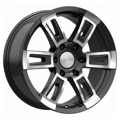 СКАД 8x18/6x139,7 ET30 D67,1 Тор (КЛ252) Алмаз (АРС 014 black)