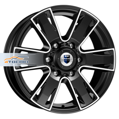 K&K 7x17/6x139,7 ET38 D100,1 Севенна-оригинал (КС726) Алмаз черный