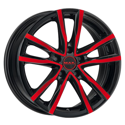 MAK 6,5x16/5x112 ET45 D76 Milano Black Red Face