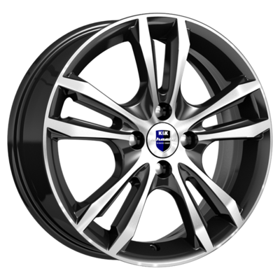 K&K 6x16/4x100 ET37 D60,1 Samara-оригинал (КС866) Алмаз черный SK