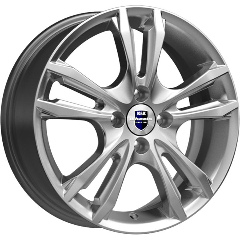 K&K 6x16/5x114,3 ET43 D67,1 Samara-оригинал (КС866) Сильвер SK
