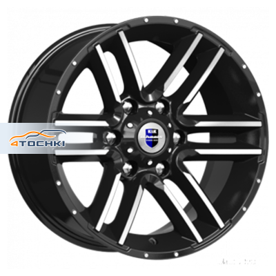 K&K 8x17/6x139,7 ET-10 D106,1 Алгама (КС762) Алмаз черный