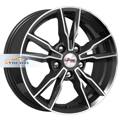 iFree 6,5x16/5x112 ET45 D66,6 Икигай (КС865) Блэк Джек