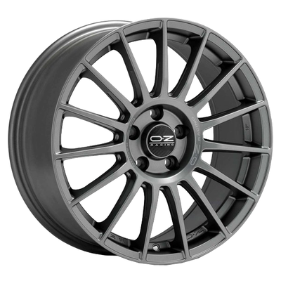 OZ 9,5x19/5x112 ET21 D66,46 Superturismo LM Matt Graphite + Silver Lettering