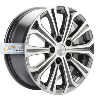Khomen Wheels 6,5x16/5x112 ET46 D57,1 KHW1610 (Octavia) Gray-FP