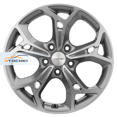 Khomen Wheels 7x17/5x112 ET40 D57,1 KHW1702 (Kodiaq/Tiguan) Gray-FP