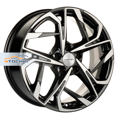 Khomen Wheels 7x17/5x112 ET49 D66,6 KHW1716 (Audi A4) Black-FP