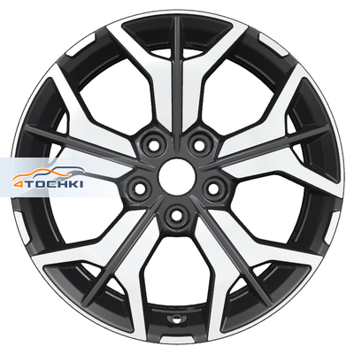 Khomen Wheels 7x17/5x114,3 ET45 D66,1 KHW1715 (Teana/X-trail) Black-FP