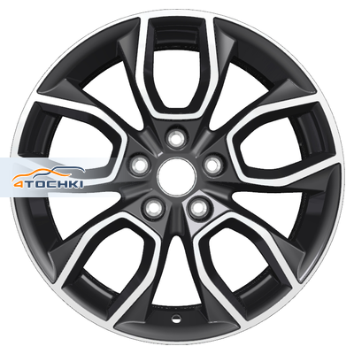 Khomen Wheels 7x17/5x114,3 ET48,5 D67,1 KHW1713 (Sportage) Black-FP