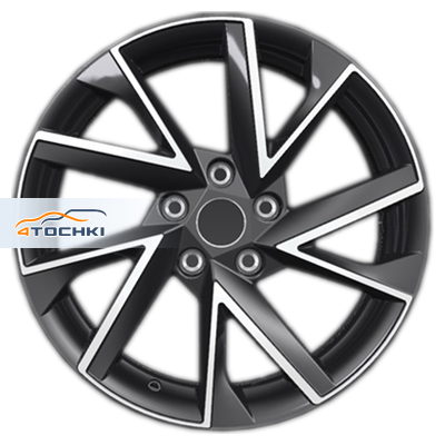 Khomen Wheels 7x17/5x112 ET40 D57,1 KHW1714 (Kodiaq/Tiguan) Black-FP
