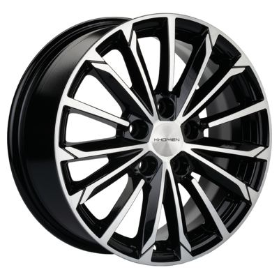 Khomen Wheels 6,5x16/5x112 ET50 D57,1 KHW1611 (Octavia/Golf/Jetta) Black-FP