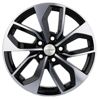 Khomen Wheels 7x17/5x114,3 ET39 D60,1 KHW1703 (RAV4) Black-FP