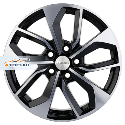 Khomen Wheels 7x17/5x112 ET49 D57,1 KHW1703 (Octavia) Black-FP