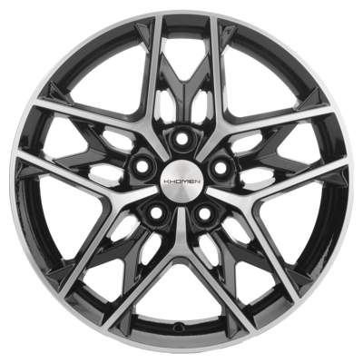 Khomen Wheels 7x17/5x114,3 ET45 D60,1 KHW1709 (Changan/Geely/Lexus/Toyota) Black-FP