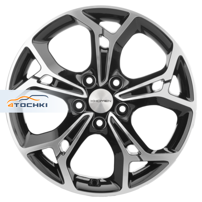 Khomen Wheels 7x17/5x114,3 ET46 D67,1 KHW1702 (ASX) Black-FP