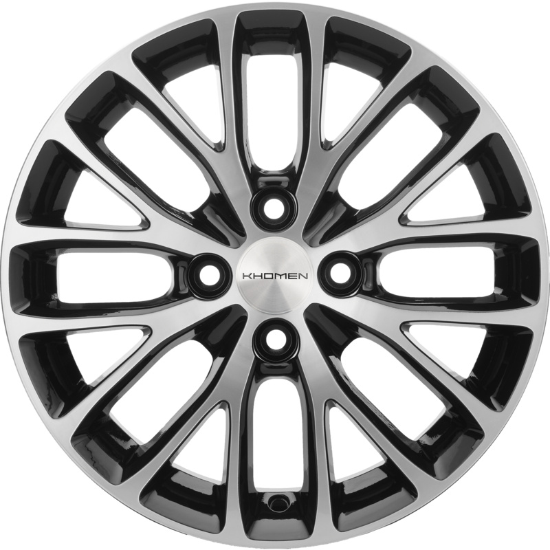 Khomen Wheels 6x15/4x100 ET48 D54,1 KHW1506 (Rio/Solaris) Black-FP