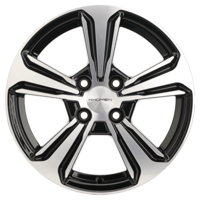 Khomen Wheels 6x15/4x100 ET48 D54,1 KHW1502 (Rio/Solaris) Black-FP