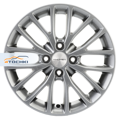 Khomen Wheels 6x15/4x100 ET37 D60,1 KHW1506 (XRay) G-Silver