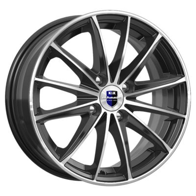 K&K 6x15/4x100 ET45 D67,1 Пойнт Бланк (KC884) Алмаз черный SK