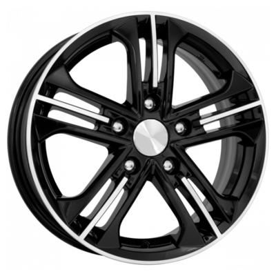 K&K 6x15/5x100 ET43 D57,1 Trinity-оригинал (КС615) Алмаз черный