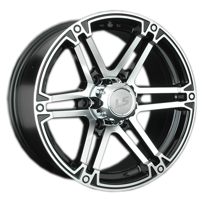 LS 8x17/6x139,7 ET10 D110,5 473 BKF (конус, Колпак+лого)