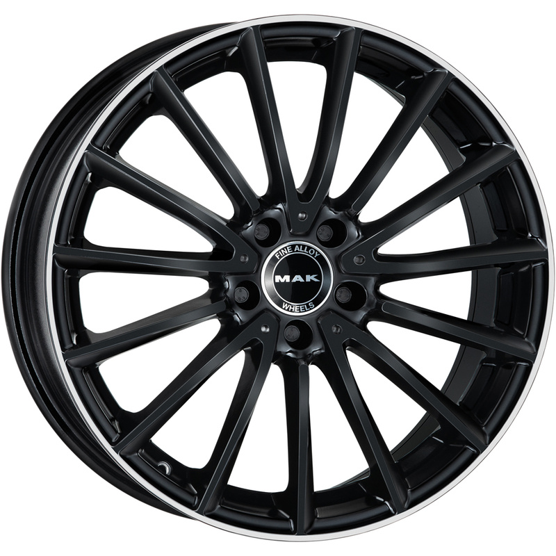 MAK 8x19/5x112 ET33 D66,6 Komet Gloss Black Mirror Ring