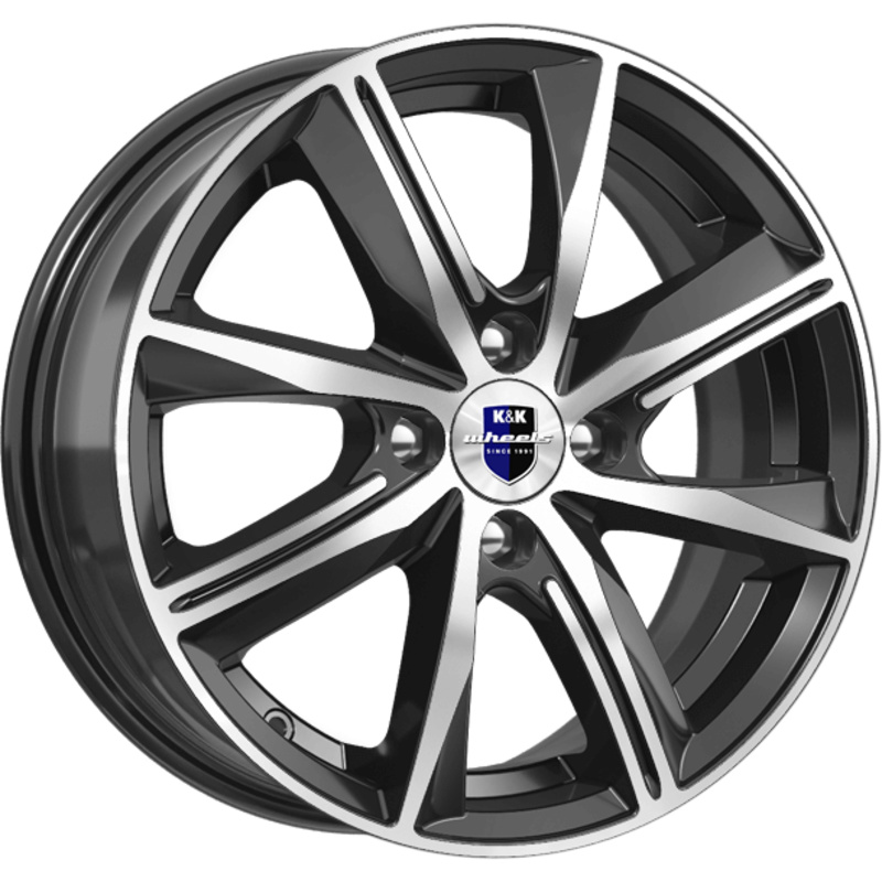 K&K 7x16/5x100 ET46 D57,1 Арнар-оригинал (КС904) Алмаз черный