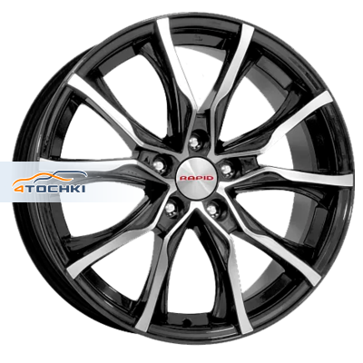 K&K 7,5x17/5x108 ET49 D67,1 Твист-оригинал (КС697М) Алмаз черный