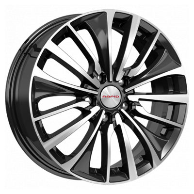 K&K 6,5x17/4x100 ET41 D60,1 Flanker-оригинал (КС905) Алмаз черный