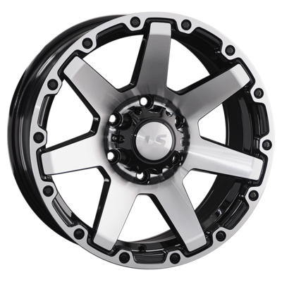 LS 8x17/6x139,7 ET20 D106,1 874 BKF (конус, Колпак+лого)