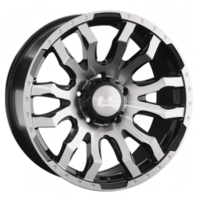 LS 9x20/6x139,7 ET20 D106,1 1294 BKF (конус, Колпак+лого)