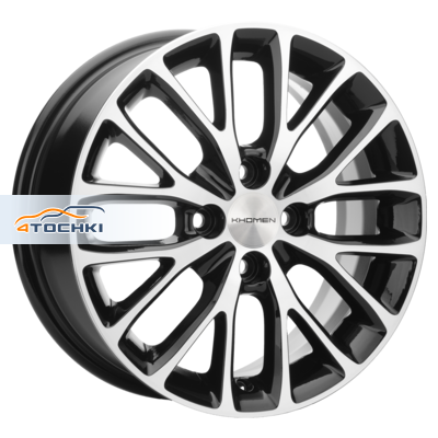 Khomen Wheels 6x15/4x98 ET36 D58,6 KHW1506 (Lada Granta) Black-FP