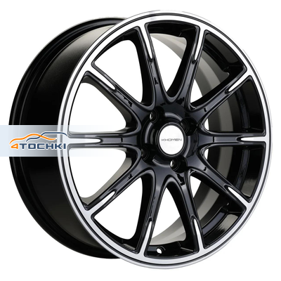 Khomen Wheels 6,5x17/4x100 ET43 D60,1 KHW1707 (Lada Vesta Cross) Black-FP