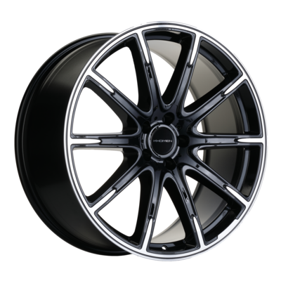 Khomen Wheels 9,5x21/5x112 ET45 D66,6 KHW2102 (GLS/GLE) Black-FP (под ORG)