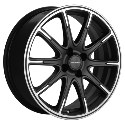 Khomen Wheels 6,5x17/4x100 ET41 D60,1 KHW1707 (XRay) Black-FP matt