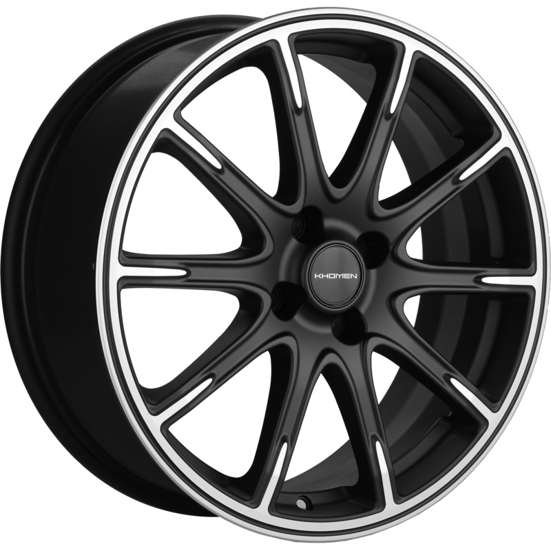 Khomen Wheels 6,5x17/4x98 ET38 D58,6 KHW1707 (Lada Granta) Black-FP matt