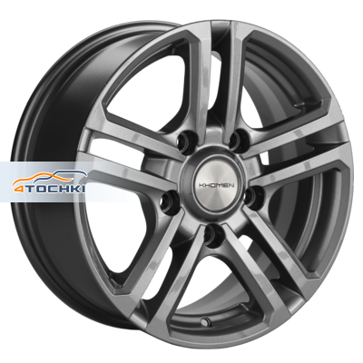 Khomen Wheels 6,5x16/5x139,7 ET40 D98,5 KHW1602 (Niva 4x4) Gray