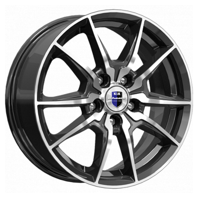 K&K 6,5x16/5x114,3 ET38 D67,1 Адамар (КС886) Алмаз черный