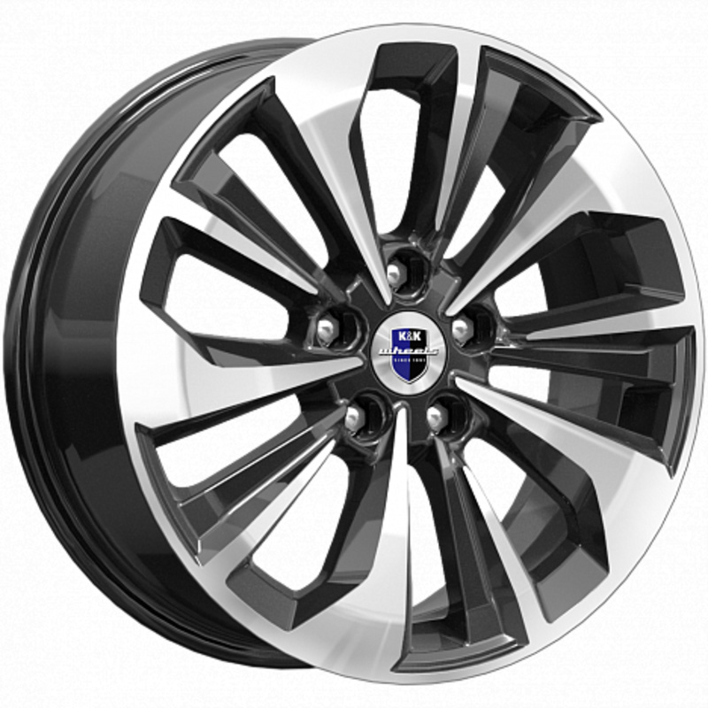 K&K 7x17/5x114,3 ET50 D66,1 Авиор (КС936) Алмаз черный