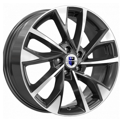 K&K 7x17/5x108 ET33 D60,1 Роквуд (КС900) Алмаз черный