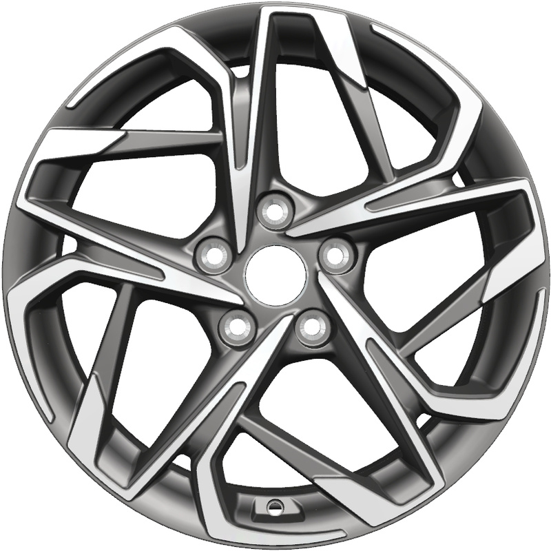 Khomen Wheels 7x17/5x114,3 ET45 D60,1 KHW1716 (Changan/Geely/Lexus/Toyota) Gray-FP (конус)