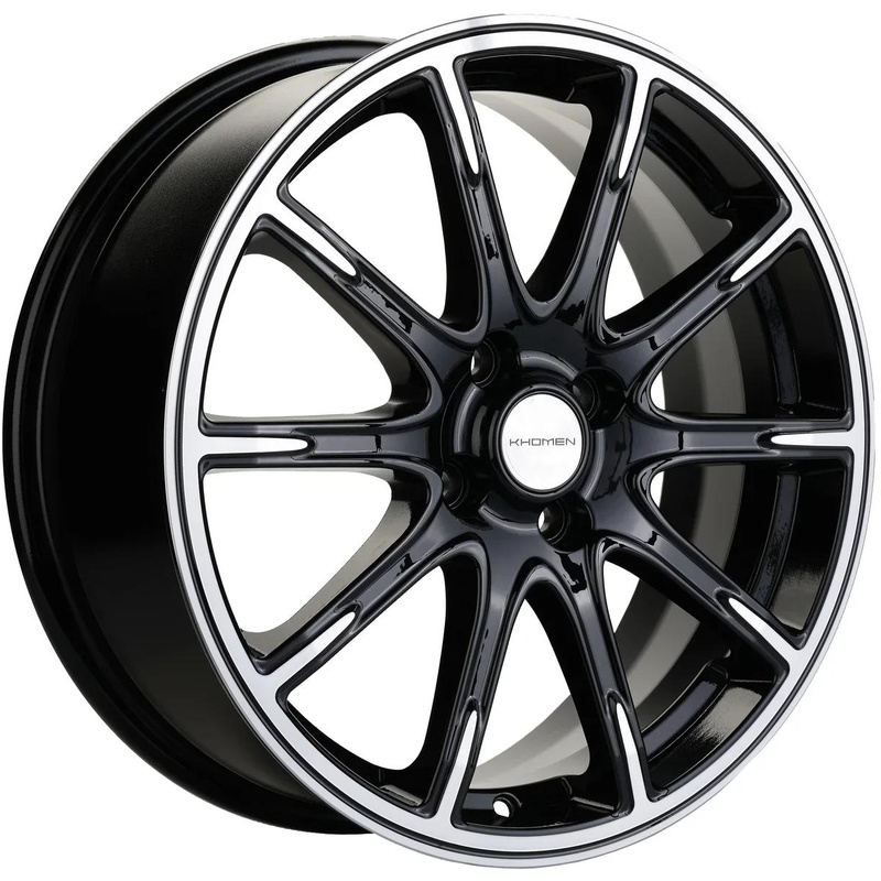 Khomen Wheels 6,5x17/4x100 ET44 D54,1 KHW1707 (KIA Rio I/II Solaris I/II) Black-FP