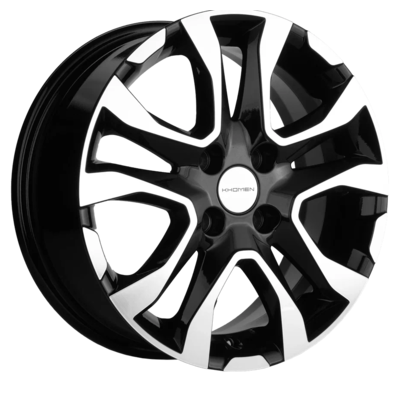 Khomen Wheels 6x15/4x100 ET46 D54,1 KHW1503 (Rio/Solaris) Black-FP
