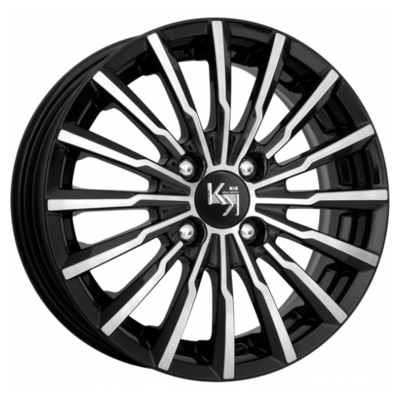 K&K 7x17/4x100 ET43 D60,1 Акцент-оригинал (КС562) Алмаз черный